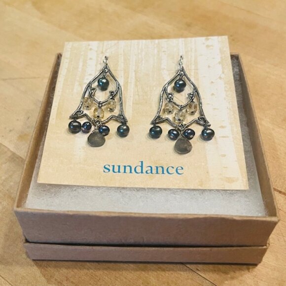 Sundance Jewelry - Sundance Earrings with Natural Gemstones - new in box